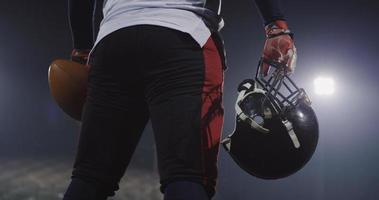 Portrait Of Focused American Football Player photo