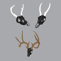 Deer skull vector