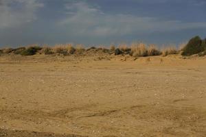 Desert dunes view photo