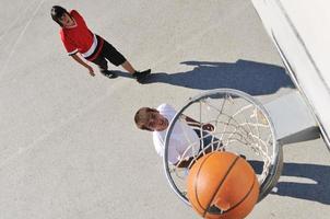 Street basketball view photo