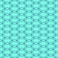 Vector seamless pattern of crossed rhombs on turquoise background for websites, textile, wrappers, wallpapers