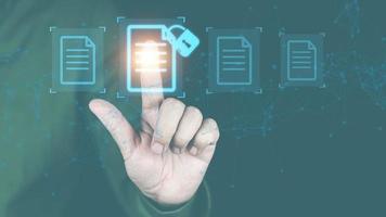 Document Management Systemdms concept, a comprehensive document management system in digital form, helps to store, manage, track documents in electronic documents photo