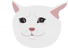 icono de meme de gato llorando vector