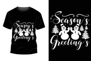 Christmas T-shirt Design vector