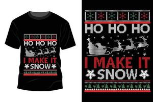 Christmas T-shirt Design vector