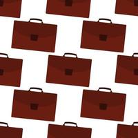 Seamless pattern with travel bag with luggage. Background with suitcase for journey trip. Vector illustration
