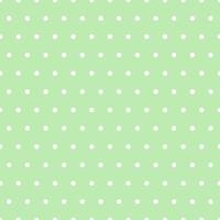 White dot with seamless pattern on green background. vector