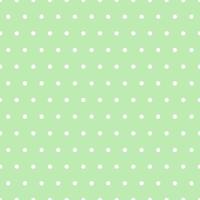 White dot with seamless pattern on green background. vector