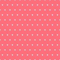 Little heart seamless pattern on red background. vector