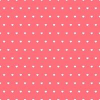 Little heart seamless pattern on red background. vector