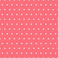 White dot with seamless pattern on red background. vector