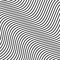 Black and white geometric background of abstract waves. vector