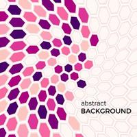 Abstract background with pink hexagons elements. Vector illustration.