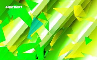 Abstract green and yellow color background vector