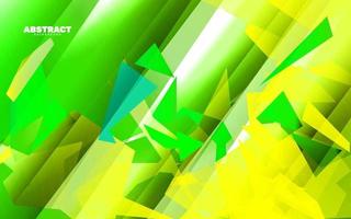 Abstract green and yellow color background vector