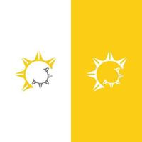 ilustración de logotipo de concepto de sol creativo vector