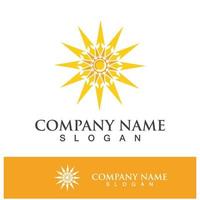 Creative sun concept logo illustration vector