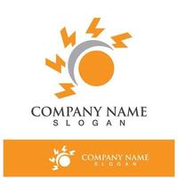 Creative sun concept logo illustration vector