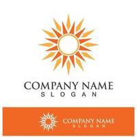 Creative sun concept logo illustration vector