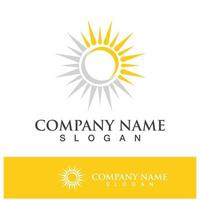 Creative sun concept logo illustration vector