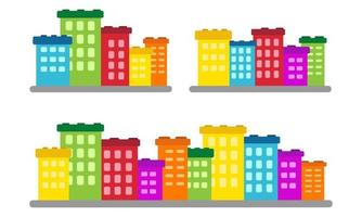 Cityscape icon in flat style illustration vector
