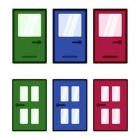 Door icon in flat style illustration vector