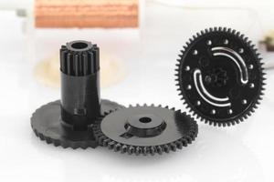 black gear plastic wheel photo