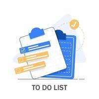 Creating training plan concept icon. Task list and deadlines. Effective planning vector