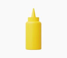 3d Realistic Sauce in bottle vector illustration.