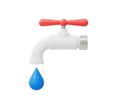 3d Realistic Save water vector illustration.