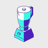 Blender isometric vector icon illustration