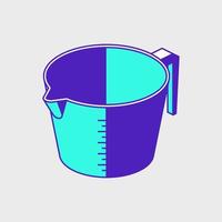 Measuring Cup isometric vector icon illustration