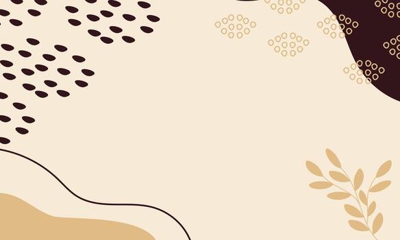 Autumn themes background with organic shapes style. Abstract fall background with leaves and organic shapes. Suitable for wallpaper and banner purpose. vector