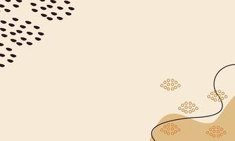 Autumn themes background with organic shapes style. Abstract fall background with leaves and organic shapes. Suitable for wallpaper and banner purpose. vector