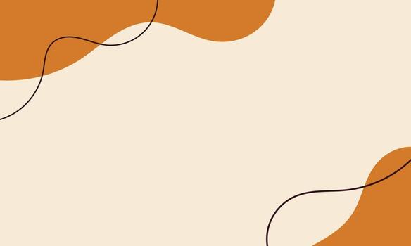 Autumn themes background with organic shapes style. Abstract fall background with leaves and organic shapes. Suitable for wallpaper and banner purpose. vector