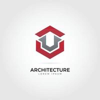 Abstract Architecture Logo Design Template vector