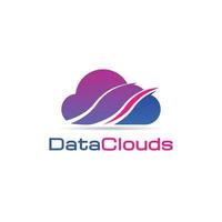 Abstract Data Clouds Technology Logo Icon Symbol vector