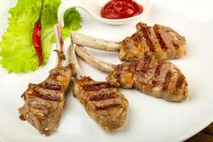 Grilled lamb dish photo