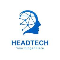 head tech logo vector