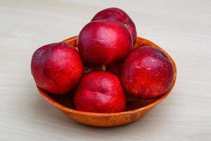 Nectarine fruit view photo