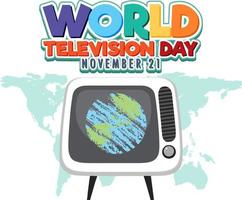 World Television Day Logo Design vector