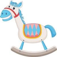 Isolated rocking horse for kids vector