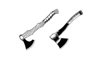 Axe vector design drawing