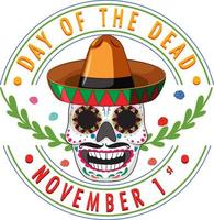 Day of the dead banner vector