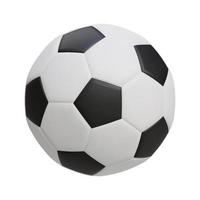 3d realistic soccer ball or football ball icon. Vector illustration isolated on white background