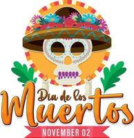 diseño de pancartas del día de los muertos vector