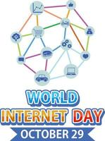 World Internet Day Banner Design vector