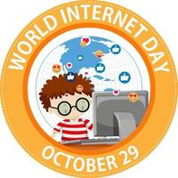 World Internet Day Banner Design vector