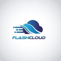 Fast Data Cloud Technology Logo Symbol Icon vector