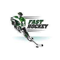 Fast Hockey Logo Sign Symbol Illustration vector